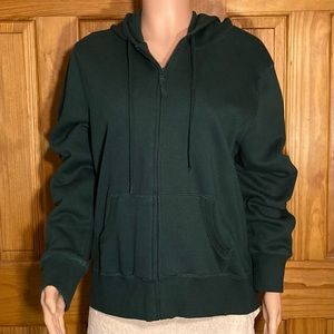 NWOT Vintage Laura Scott Hooded Sweatshirt Jacket Hoodie Full Zip Size XL